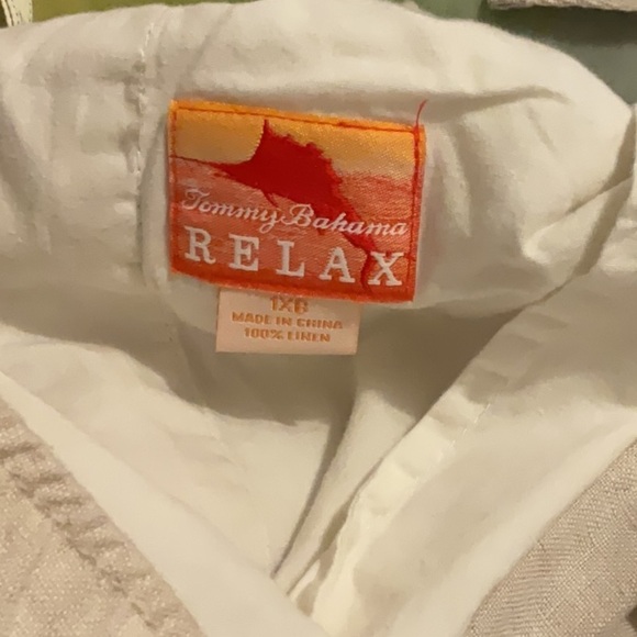 Tommy Bahama Cream Beach Coast Linen
Elastic-Waist Relaxed Pants Size 1X - Picture 9 of 9